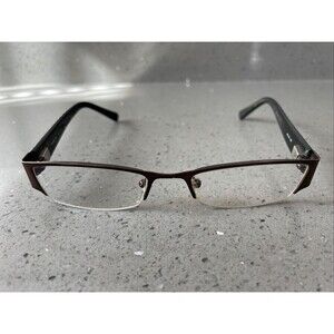 PRIVE PRV206 EYEGLASS FRAMES ONLY METAL & PLASTIC 50-18-135 HALF-RIM 200 WOMENS